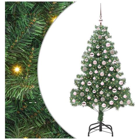 Albero di Natale con 300 LED con supporto Verde 210 cm PVC - Foto 1