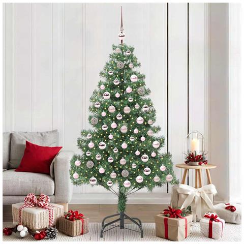 Albero di Natale con 300 LED con supporto Verde 210 cm PVC - Foto 2