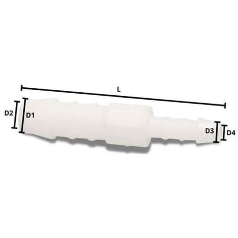 Raccordo Tubo Irrigazione In Plastica Riduzione 4mm A 3mm - Foto 2