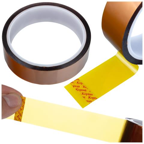 Nastro Kapton 30mm X 30m - Alta Resistenza Termica 240°c | Spessore 0,05mm, Adesivo Silicone | Per Elettronica E Automotive - Foto 1