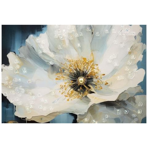 Stampa Su Tela Fiori 73-multicolore-legno-42x3,5x62 Cm - Foto 2