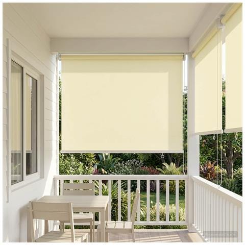 Voletta a rullo con protezione UV Crema 60 x 230 cm Poliestere - Foto 2