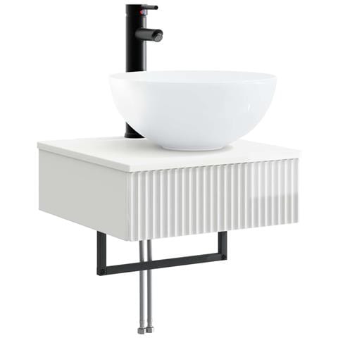 Lavabo da Parete Bianco Lucido 40 x 41 x 40,5 cm - Foto 1