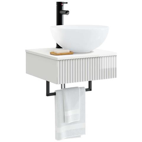 Lavabo da Parete Bianco Lucido 40 x 41 x 40,5 cm - Foto 2