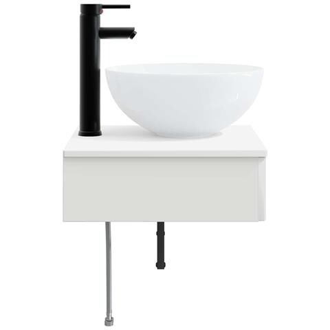 Lavabo da Parete Bianco Lucido 40 x 41 x 40,5 cm - Foto 8