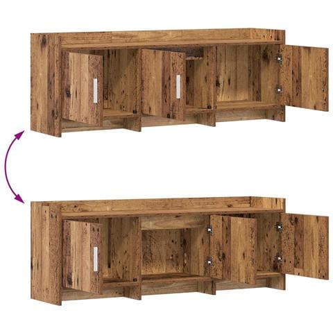 Mobile TV 130 x 33 x 47 cm Legno antico Legno ingegnerizzato - Foto 9