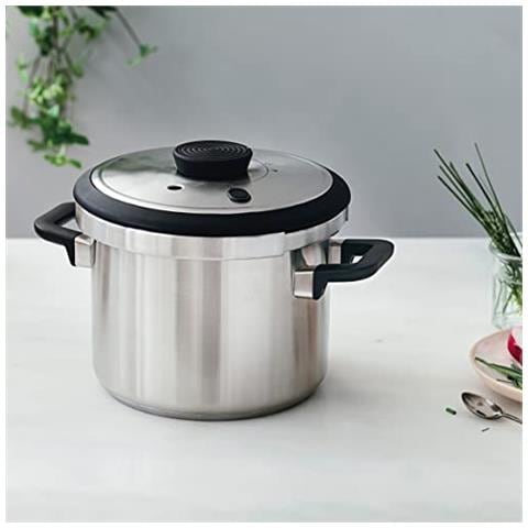 71784 - Pentola a pressione super rapida Sicuro con manici resistenti al calore - Induzione - Acciaio inox 18/10 - Fondo diffusore di calore - 4L - 22cm. - Foto 3