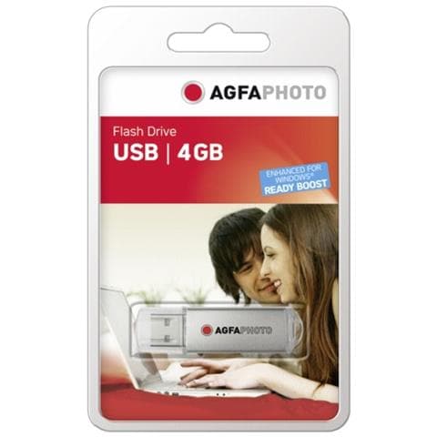 Chiavetta USB 4 GB Interfaccia USB 2.0 Colore Grgio - Foto 2