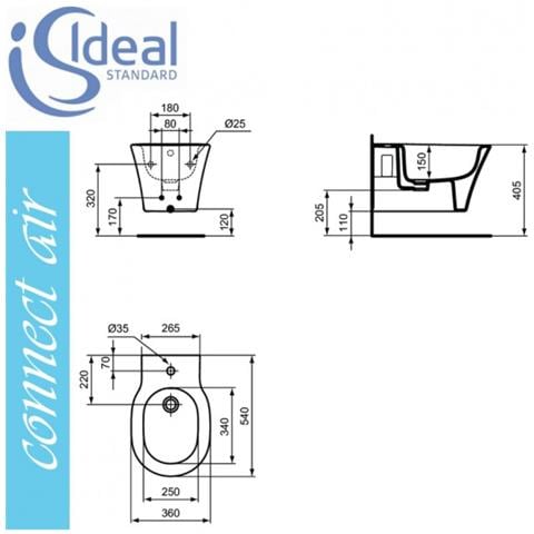 Bidet Sospeso Connect Air E026601 - Foto 2