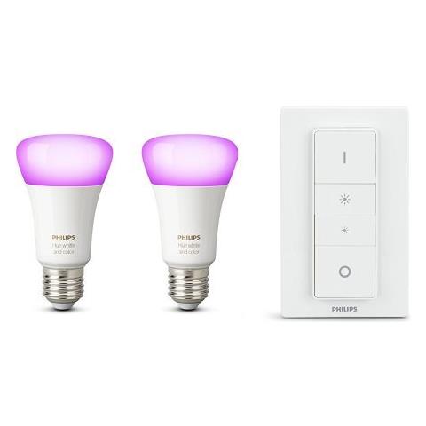 Philips hue telecomando dimmer switch 2 lampadine led e27 hue ... Philips lampadine led e27