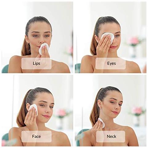 Makeup Remover Pads Riutilizzabile Eco Friendly Cotone Rifiuti Zero Rounds Prodotti Di Bellezza 15 Natural Organic Pad Viso Con Sacchetto Della Lavanderia Soft Per Tutti I Tipi Di Pelle Bamboo Panni Per Pulizia Del Viso - Foto 2