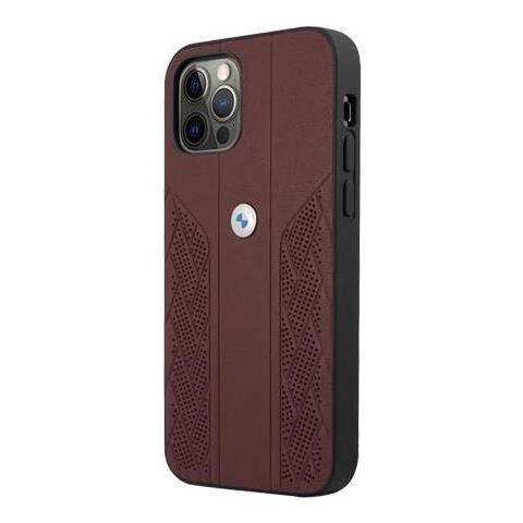 Hard Cover Leather Curve Perforate Red, Fr Apple Iphone 12/12 Pro, Bmhcp12mrsppr (bmhcp12mrsppr) - Foto 1
