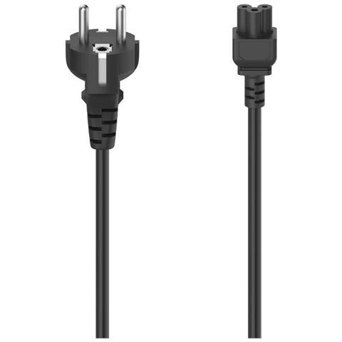 Cavo Di Alimentazione Spina Con Contatto Di Terra - Connettore A 3 Poli (quadrifoglio) 15 M Nero (00200735) - Foto 2