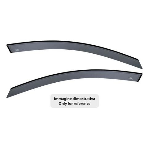 Set Deflettori Aria Anteriori Adesivi - Compatibile Per Aixam City (07/10>) - Aixam Coup (01/16>) - Aixam Crossline (01/16>) - Aixam Crossover (01/10>) - Aixam Minauto (01/10>) - Aixam Sensation City (01/16>) - Aixam Vision (01/10>) - Foto 1