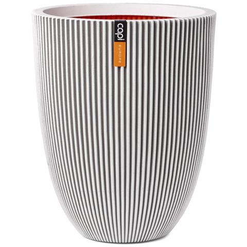 Vaso Elegante Groove 34x46 Cm Avorio - Foto 1
