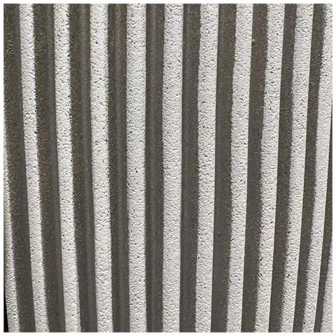 Vaso Elegante Groove 34x46 Cm Avorio - Foto 2