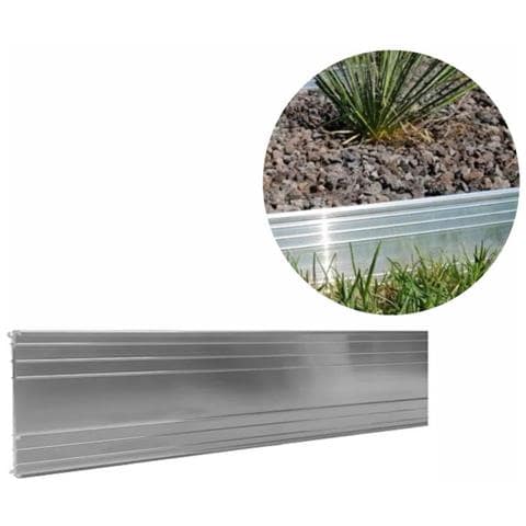 Bordure Per Aiuole Ultra Forte In Alluminio 10cm X 100cm | Aiuole Giardino | Bordure Per Giardino Colore Senza Colore - Foto 3