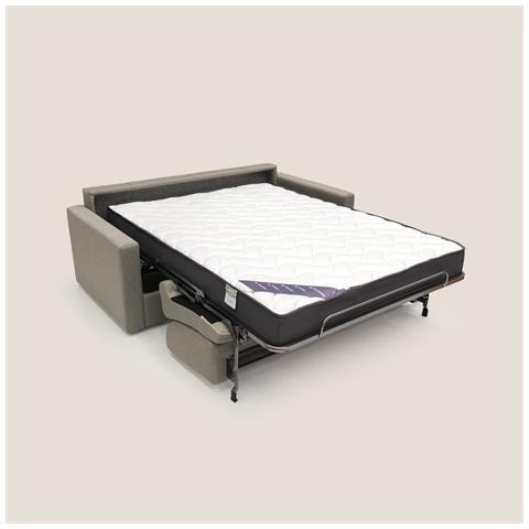 Chris Divano letto matrimoniale in tessuto impermeabile T13 166 cm (mat. 120x197) tortora - Foto 2