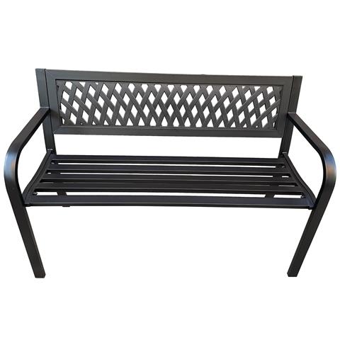 Panchina da Giardino KALIA con Gambe in Acciaio, Colore Nero - Foto 2