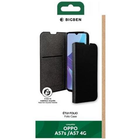 Custodia Per Oppo A57 / A57s Folio Wallet Portacarte E Supporto Video, Nero - Foto 2
