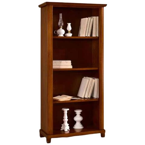 Libreria Arte Povera In Legno Tinta Noce L. 87 P. 40 H. 189 - Foto 1