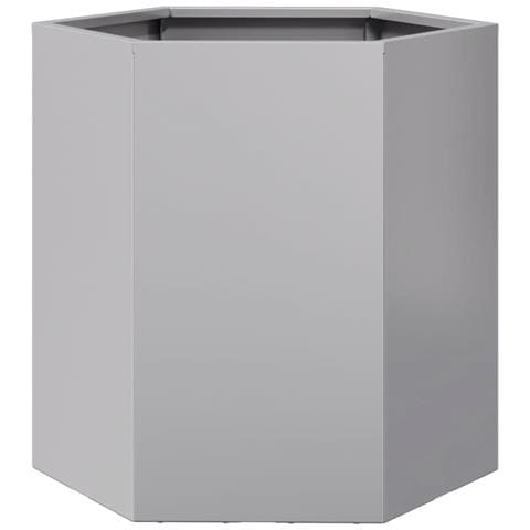 Fioriera da Giardino Esagono 46x40x45 cm in Acciaio Zincato - Foto 1