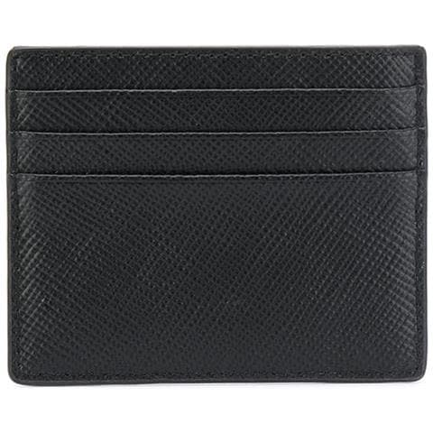 Black Casual Cardholder Portatessere Pelle Di Mucca Accessori Uomo Nero Eu One Size, 39f6lhrd2l-001 - Foto 2