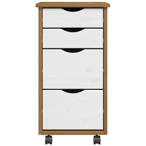 Armadietto Rotante Con Cassetti Moss Ambra Legno Massello Pino - Foto 3