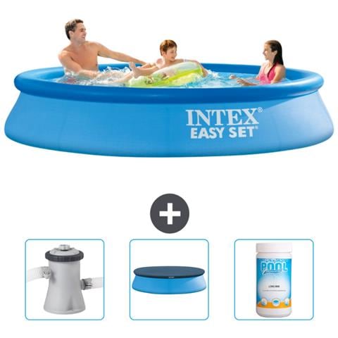 Piscina Fuori Terra - In Giro - 305x305x61 Cm - Blu - Include Accessori Coordinati Cb75 - Foto 1