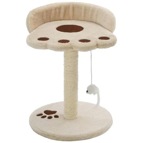 Lusso Casadino - Albero Per Gatti Con Tiragraffi In Sisal 40 Cm Beige E Marrone - Foto 1