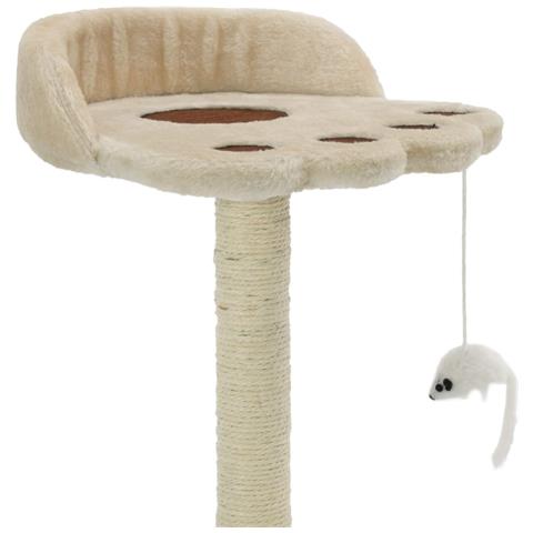 Lusso Casadino - Albero Per Gatti Con Tiragraffi In Sisal 40 Cm Beige E Marrone - Foto 2