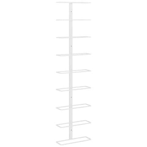 Lusso Casadino -  Portavini Da Parete Per 9 Bottiglie Bianco In Ferro - Foto 1