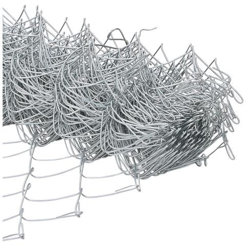 Recinzione in Chain Link Grigia Set di 2 Acciaio zincato 25m x 0.8m - Foto 9