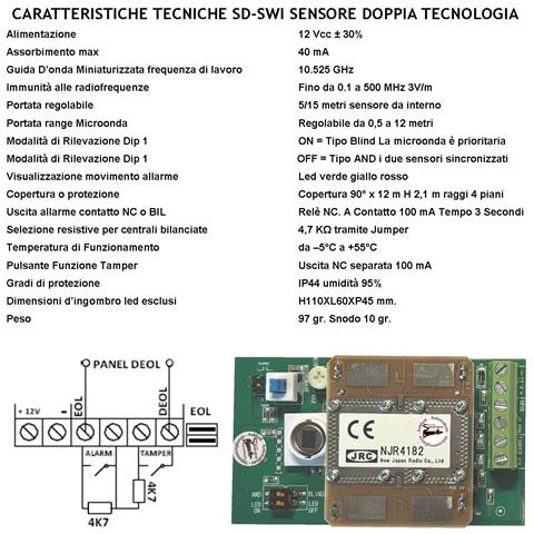 Rileva Movimento 3 Doppia Tecnologia Grandangolo Per Allarme Portata 12 Mt Da Interno Rileva Intruso Entro 90 Gradi Al - Foto 4