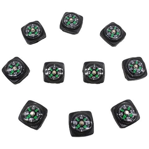 Confezione Da 10 Mini Bussole Portachiavi - Strumento Di Navigazione Portatile Per Avventure All'aperto - Foto 1