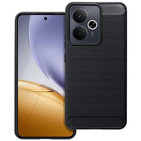 Custodia B-case Tpu Silicone Cover Case Per Realme 14t Carbon Metal Black - Foto 1