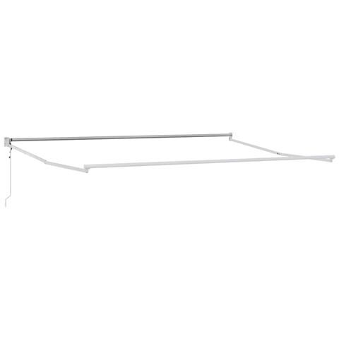 Tenda da Sole Bianco 4,5 × 3 m Metallo - Foto 1