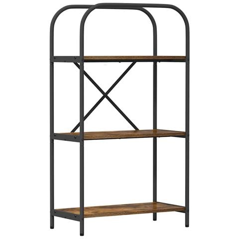 Libreria Rovere fumo 60 x 30 x 109 cm Legno multistrato - Foto 1