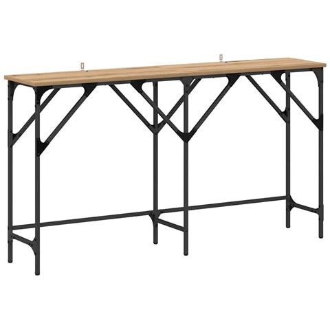 Tavolo consolle rovere artigianale 140 x 29 x 75 cm - Foto 1