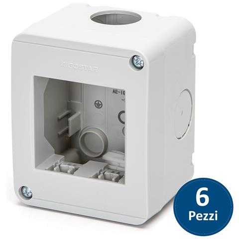Cassetta Elettrica Portafrutti A 2 Vie Da Superficie Compatibile Serie Biticino Living 6 Pezzi - Foto 1