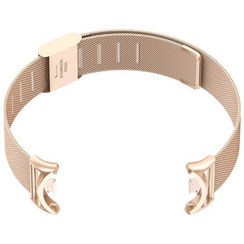 Cinturino In Metallo Compatibile Con Xiaomi Mi Band 8/9/10 - Design A Molla Pinkgold - Foto 2