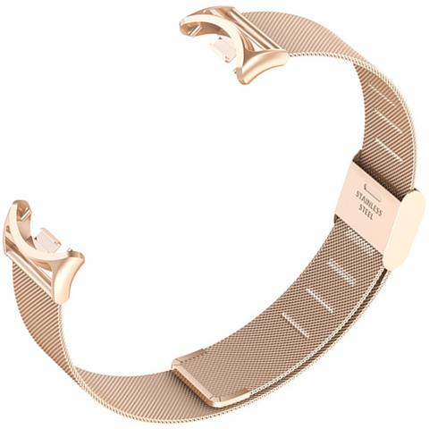 Cinturino In Metallo Compatibile Con Xiaomi Mi Band 8/9/10 - Design A Molla Pinkgold - Foto 3
