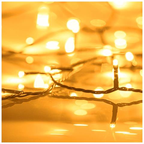 Lusso Casadino -  Stringa Di Luci 2000 Led Interni Esterni 200m Ip44 Bianco Caldo - Foto 2