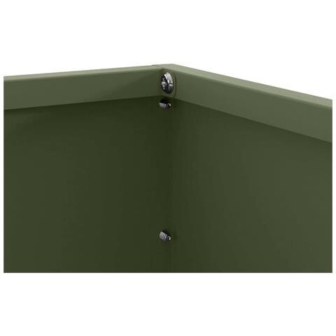 Bordura per Prato 6 pcs Verde oliva 60 x 60 x 13 cm Acciaio - Foto 9