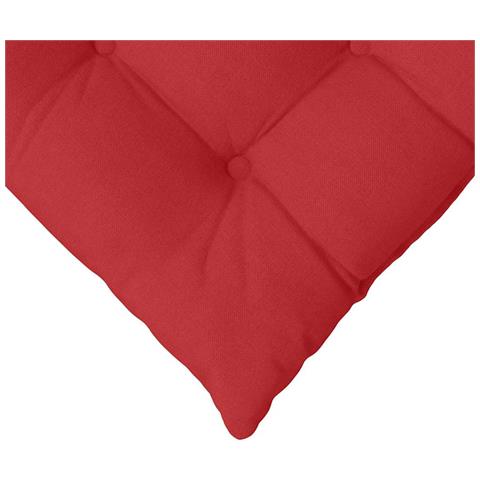 Cuscini per Seduta 2 pcs Rosso 40 x 40 x 6 cm Tessuto - Foto 9