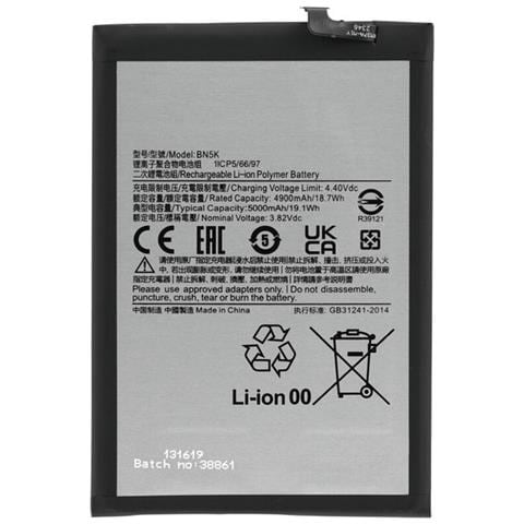 Oem Batteria Testata Ricambio Pari Originale Bn5k Per Xiaomi Redmi 12 - Redmi 12c - Foto 1