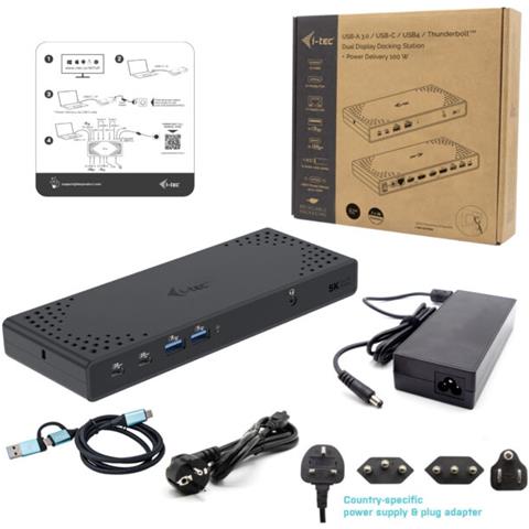 CADUA4KDOCKPDL2UK replicatore di porte e docking station per laptop Cablato USB 3.2 Gen 1 (3.1 Gen 1) Type-C Nero - Foto 5