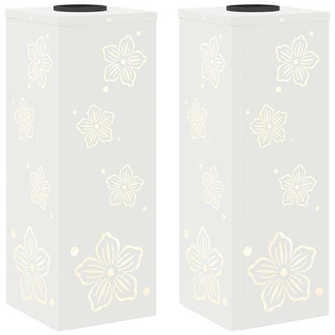 Faro LED solare per sentieri 2 pcs Bianco - Foto 1