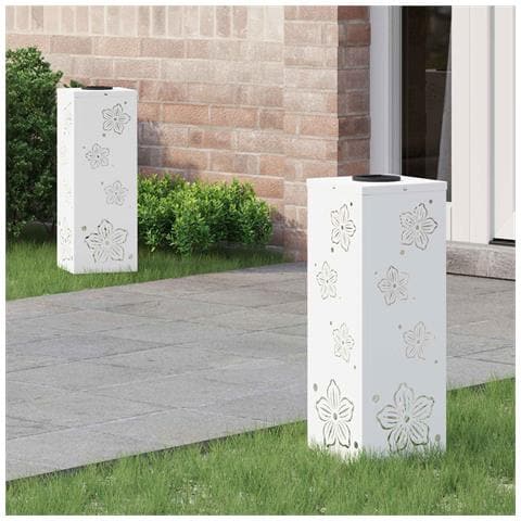 Faro LED solare per sentieri 2 pcs Bianco - Foto 2