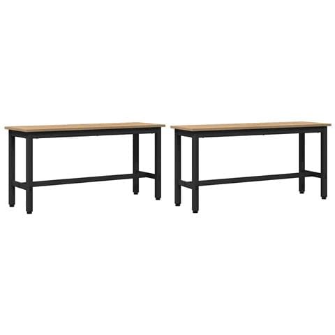 Panchina da pranzo 2 pcs Rovere artigianale - Foto 1